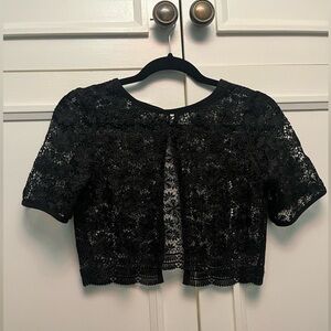 Black Lace shrug size xs